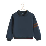 Retro Kid Arden Scuba Collar Sweatshirt - Indigo