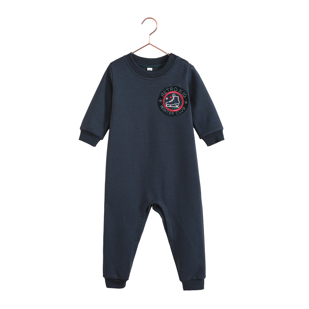 Retro Kid Arden Baby Romper - Indigo