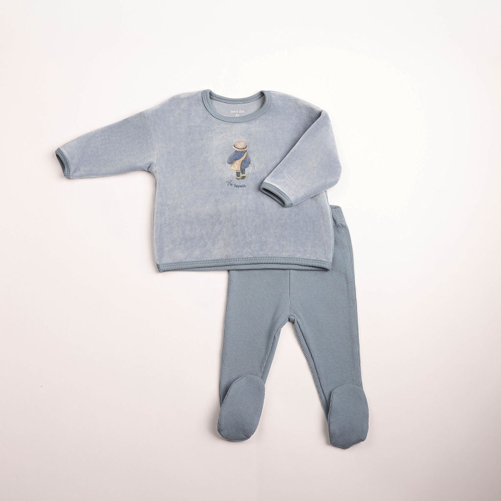 Bee & Dee Au Revoir Two Piece Set - Blue Horizon