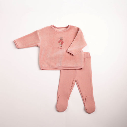 Bee & Dee Au Revoir Two Piece Set - Satin Pink