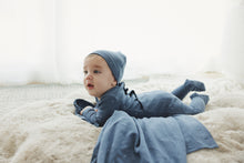 Load image into Gallery viewer, Lilette Sail Away Footie - Off Navy