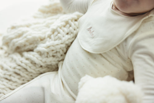 Lilette Take Me Home Bib - Cream/Pink