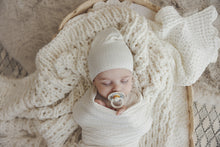 Load image into Gallery viewer, Lilette Dotted Swaddle Set - Cream/Blue