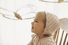 Load image into Gallery viewer, Lilette Ballard Print Footie And Hat - Dusty Pink