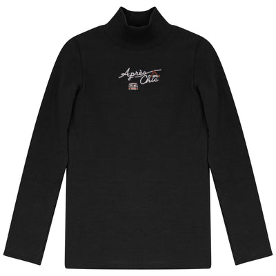 Calla Lili Girls Apres Chic Mockneck - Black/Rust