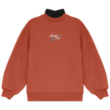Load image into Gallery viewer, Calla Lili Boys Sweatshirt With Mockneck - Rust