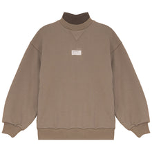 Load image into Gallery viewer, Calla Lili Boys Sweatshirt With Mockneck - Taupe