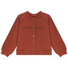 Load image into Gallery viewer, Calla Lili Girls Sweat Cardigan - Rust