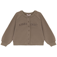 Load image into Gallery viewer, Calla Lili Girls Sweat Cardigan - Taupe