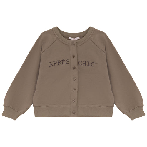Calla Lili Girls Sweat Cardigan - Taupe