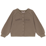 Calla Lili Girls Sweat Cardigan - Taupe
