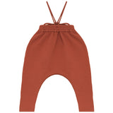 Calla Lili Baby Sweat Romper - Rust