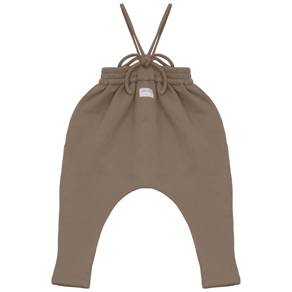 Calla Lili Baby Sweat Romper - Taupe