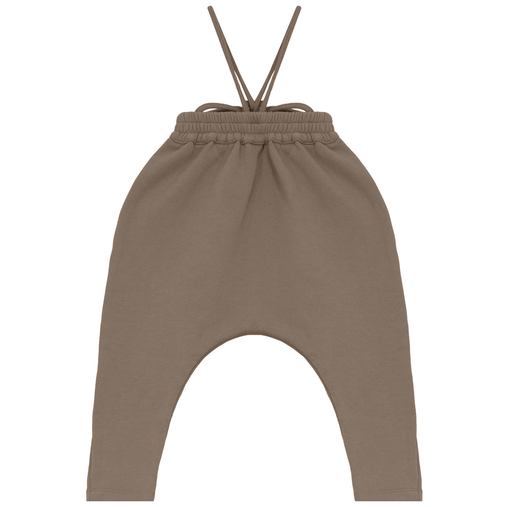 Calla Lili Baby Sweat Romper - Taupe