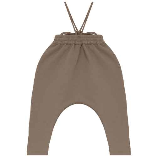 Calla Lili Baby Sweat Romper - Taupe