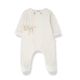 1+ In The Family Baptiste Footie - Ecru