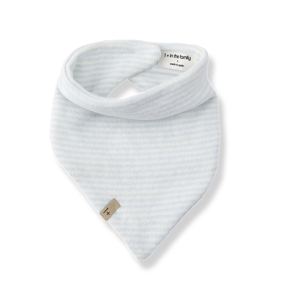 1+ In the Family Bastia Bandanna Bib - Ciel