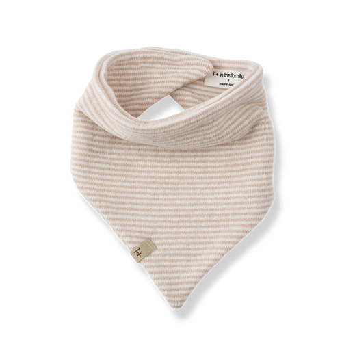 1+ In the Family Bastia Bandanna Bib - Nude