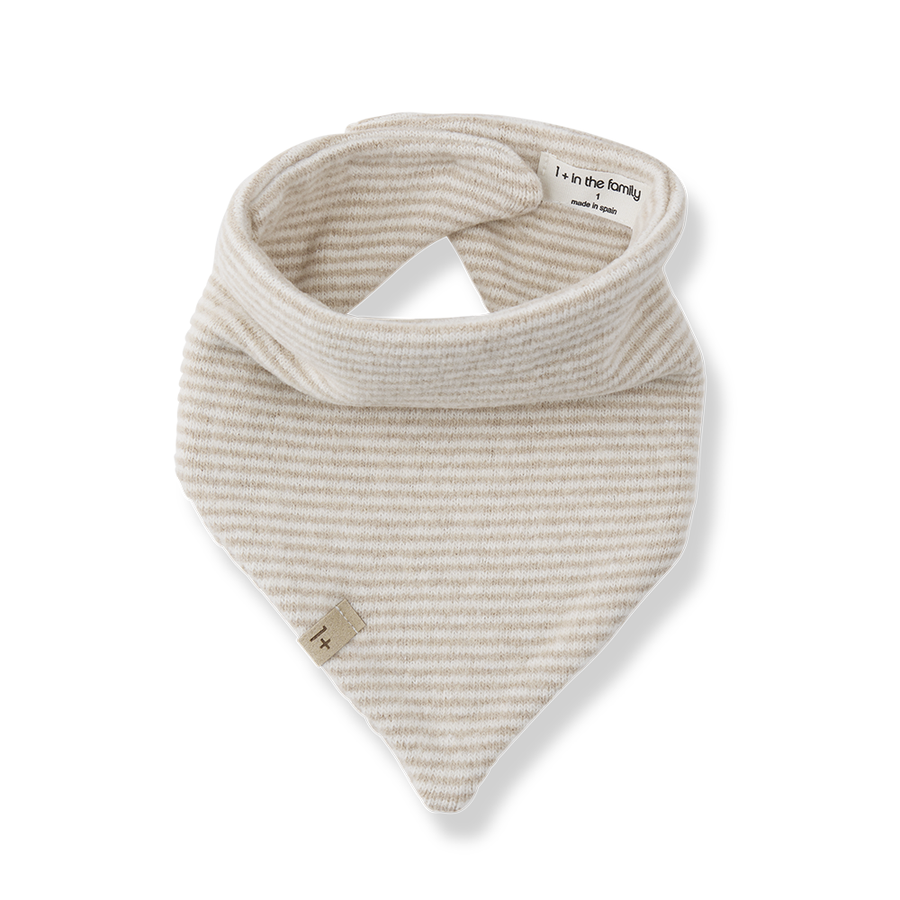 1+ In the Family Bastia Bandanna Bib - Beige