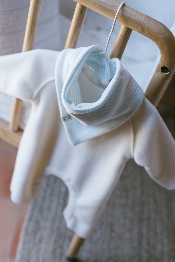 1+ In the Family Bastia Bandanna Bib - Ciel