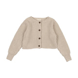 Lil Legs Basic Cardigan - Oat