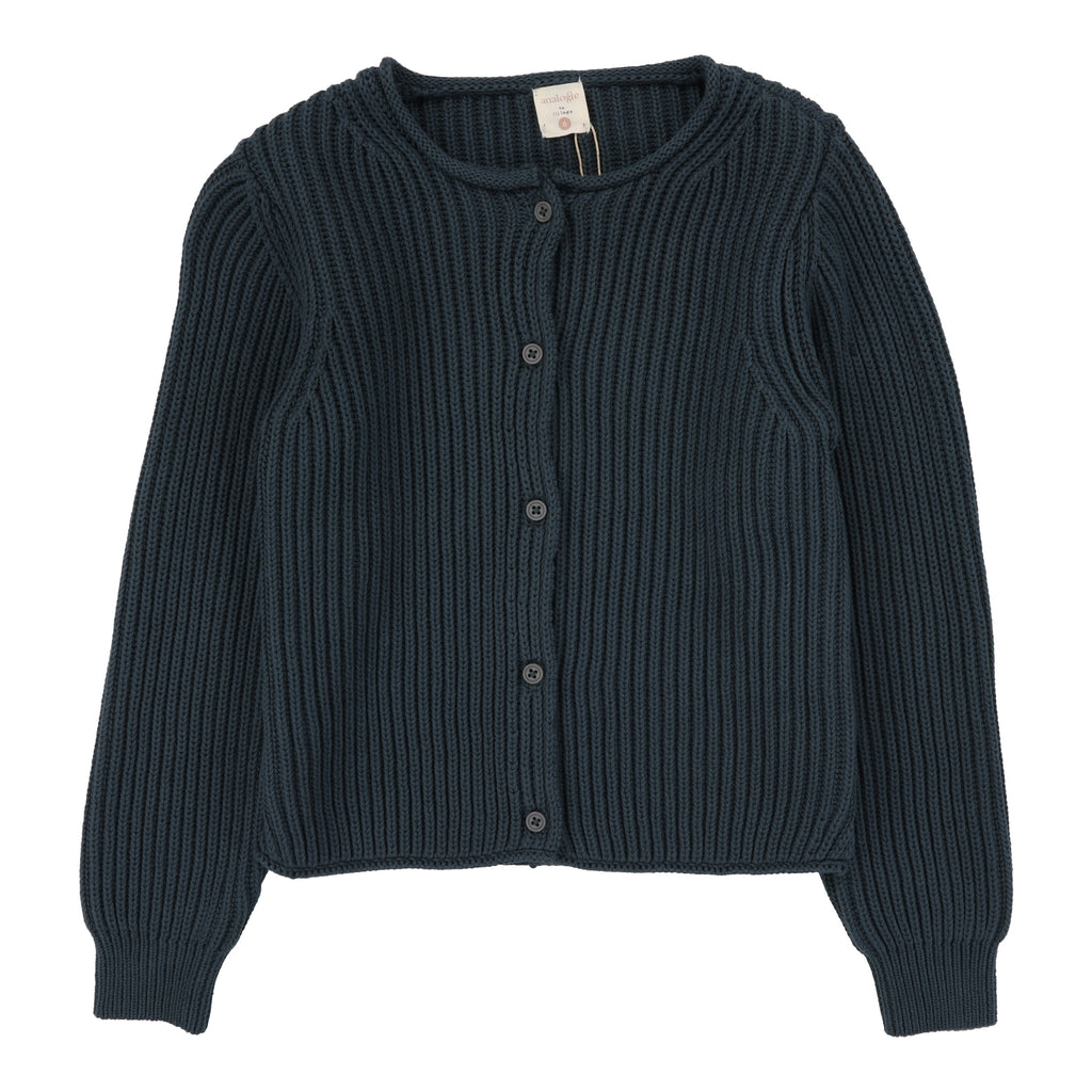 Lil Legs Knit Cardigan - Slate