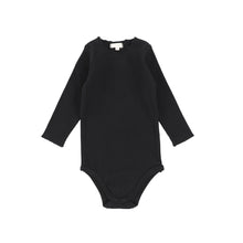 Load image into Gallery viewer, Lil legs Ribbed Long Sleeve Onesie - Black