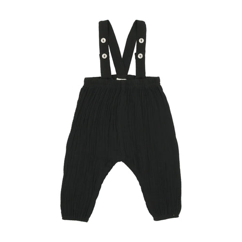 Lil Legs Boys Long Bubble Romper - Black