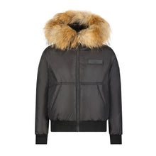 Load image into Gallery viewer, Denali Boys Bomber With Kangaroo Pocket - Black