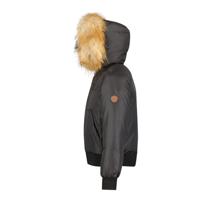Denali Boys Bomber With Kangaroo Pocket - Black