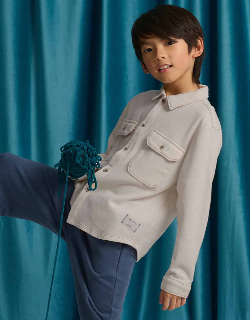 Gingersnaps Elmo Twill Jersey Shirt BPO0730 - Off White
