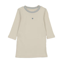 Load image into Gallery viewer, Farren &amp; Me Ribbed 3/4 Sleeve T-shirt - Light Denim Trim