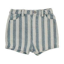 Load image into Gallery viewer, Farren &amp; Me Bermuda Striped Shorts - Light Denim Stripes