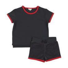 Load image into Gallery viewer, Lil Legs Boys Set - Off Navy Stripe