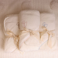 Load image into Gallery viewer, Bubani Bebe Collection Towel - White/Blue