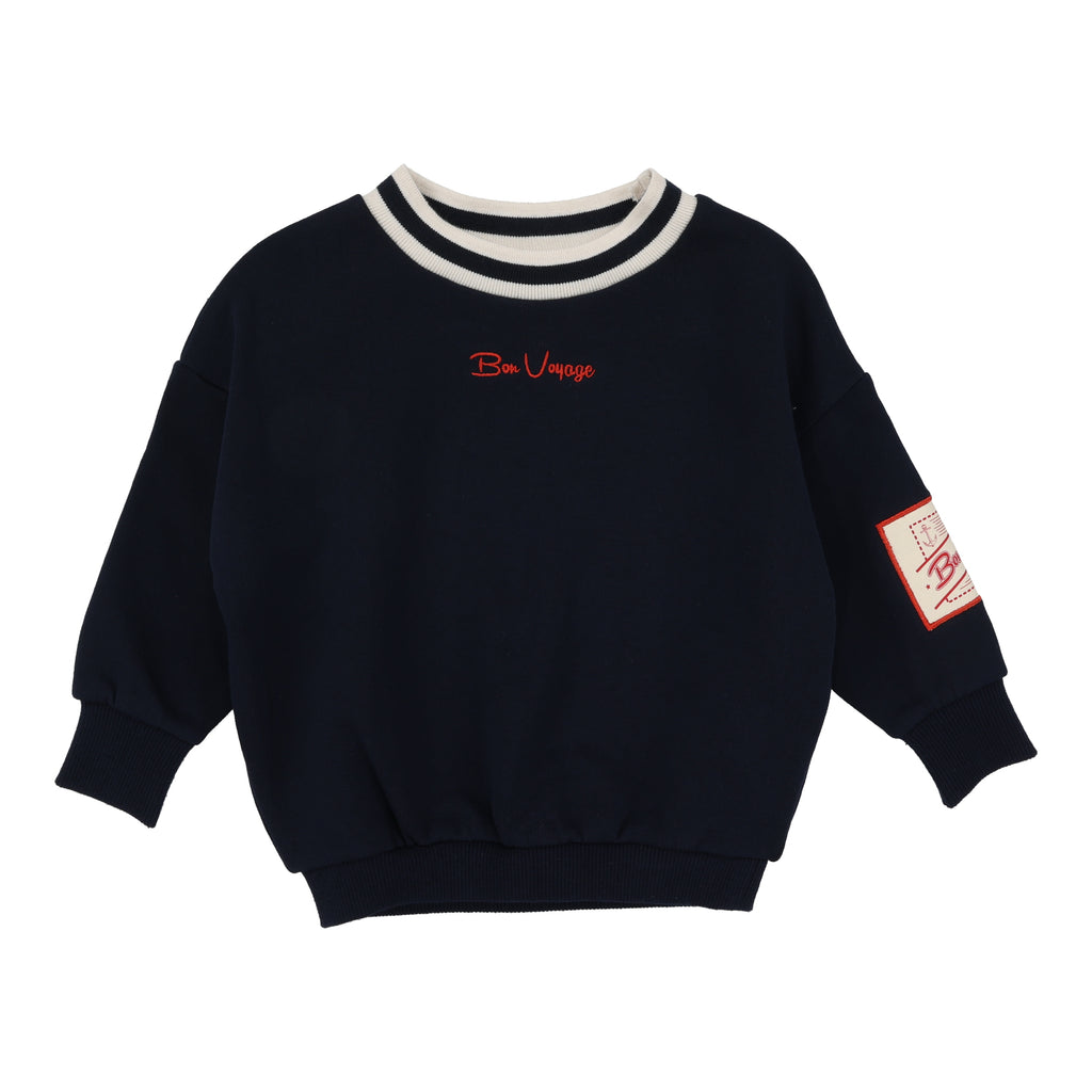 Lil Legs Bon Voyage Sweatshirt - Navy (Dif. Style older