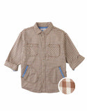 Gingersnaps Orlando Brushed Gingham Shirt BWS0621 - Brown
