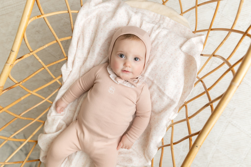 Bee & Dee B Collar Layette Set - Rose