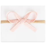 Adora Ribbon Bow Headband - Baby Pink