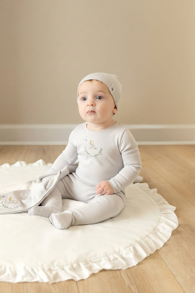 Bee & Dee Baby Image Footie And Beanie - Fortress