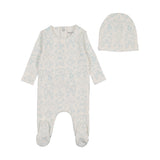 Bee & Dee Babyland Toile Footie And Beanie - Ivory Boys