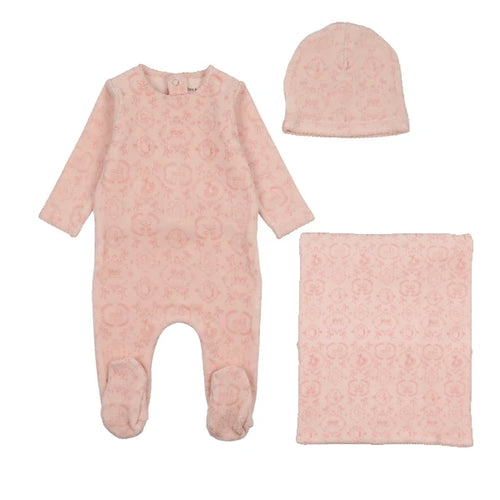 Bee & Dee Babyland Toile Layette Set - Pinkalicious