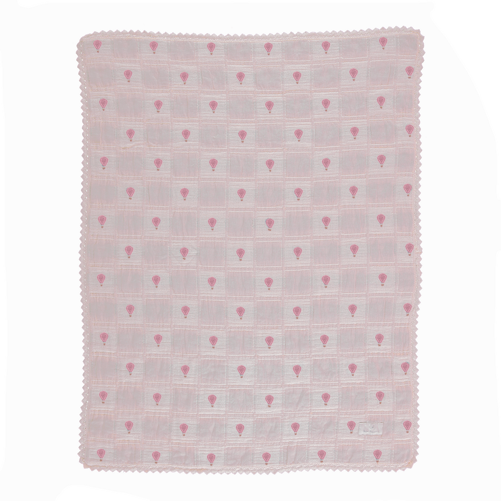 Bebe Organic Balloon Blanket - Pink Patchwork