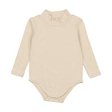 Lil legs Bamboo Mock Neck Onesie - Natural