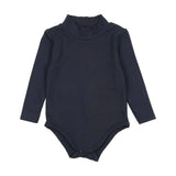 Lil legs Bamboo Mock Neck Onesie - Navy