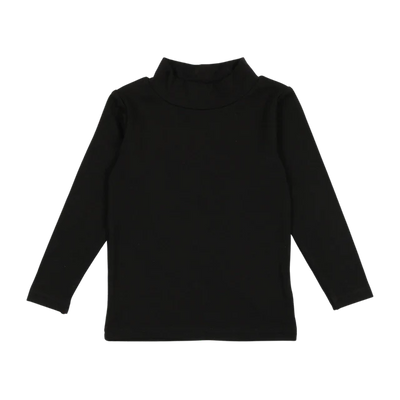 Lil Legs Girls Mockneck - Black