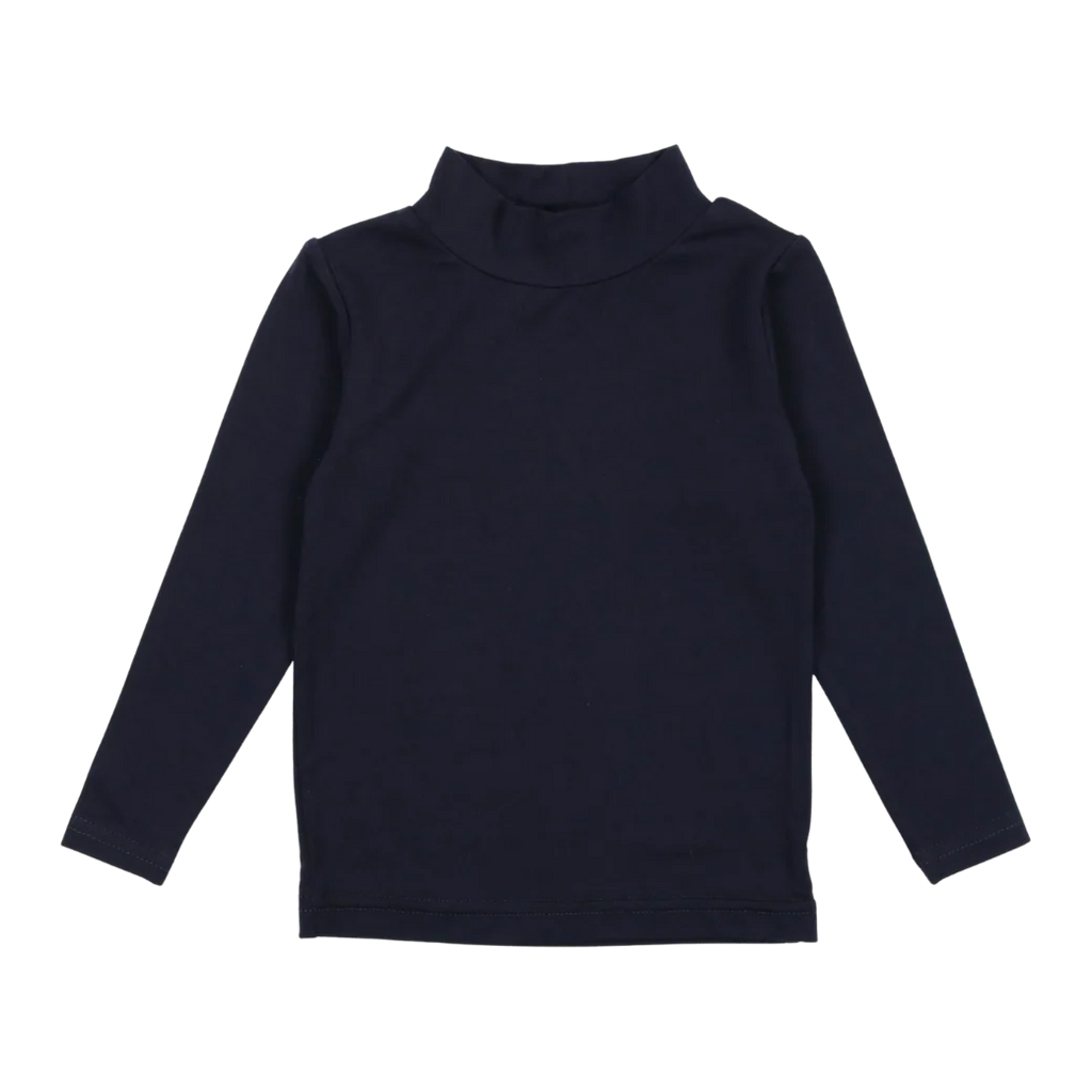 Lil legs Bamboo Mock Neck - Navy