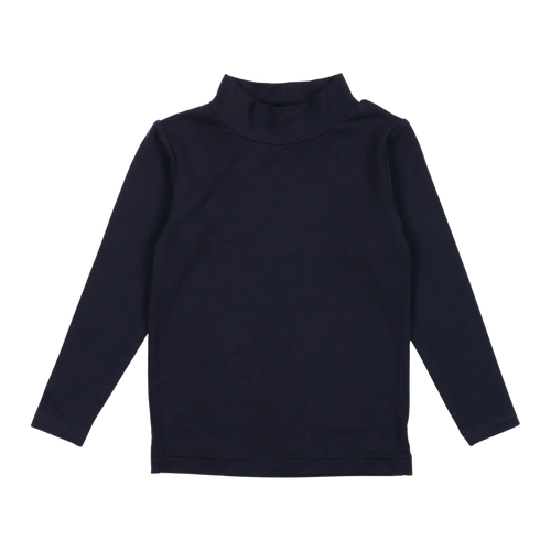 Lil legs Bamboo Mock Neck - Navy