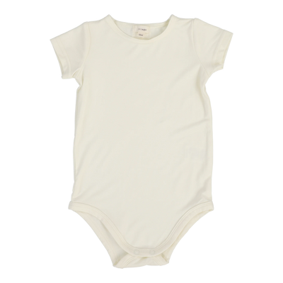 Lil Legs Bamboo SS Onesie - Off White