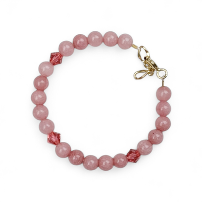 Studs Pink Beaded Bracelet